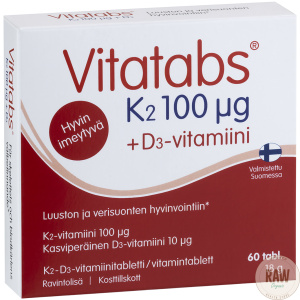 Hankintatukku Vitatabs k2 100 + d-vitamiini 60 tabl.