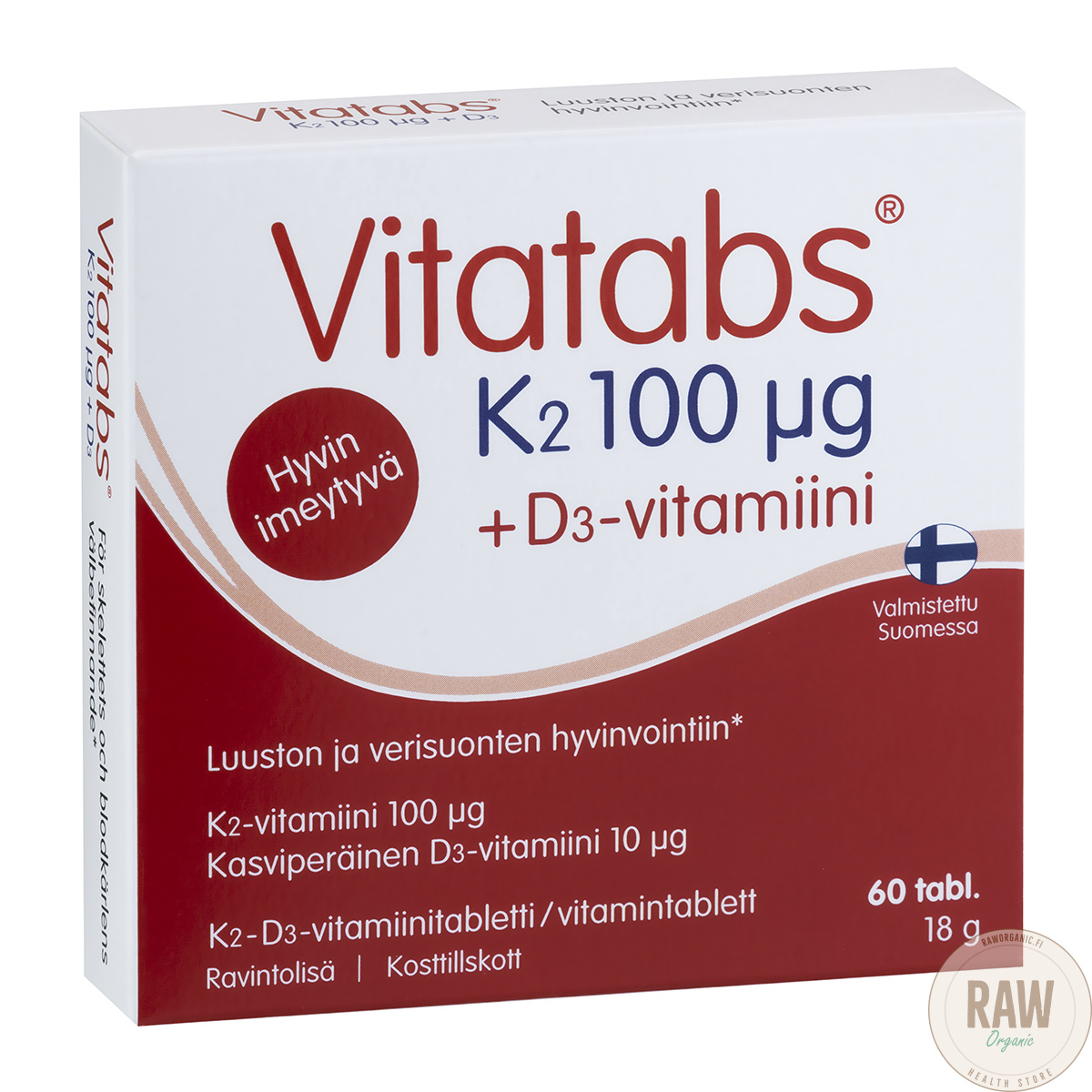 Hankintatukku Vitatabs k2 100 + d-vitamiini 60 tabl.