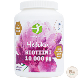 Terveyskaista Hehku Biotiini 10 000 µg 120 kaps