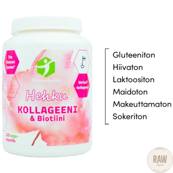 Terveyskaista Hehku Kollageeni & biotiini 120kaps – kuva 4