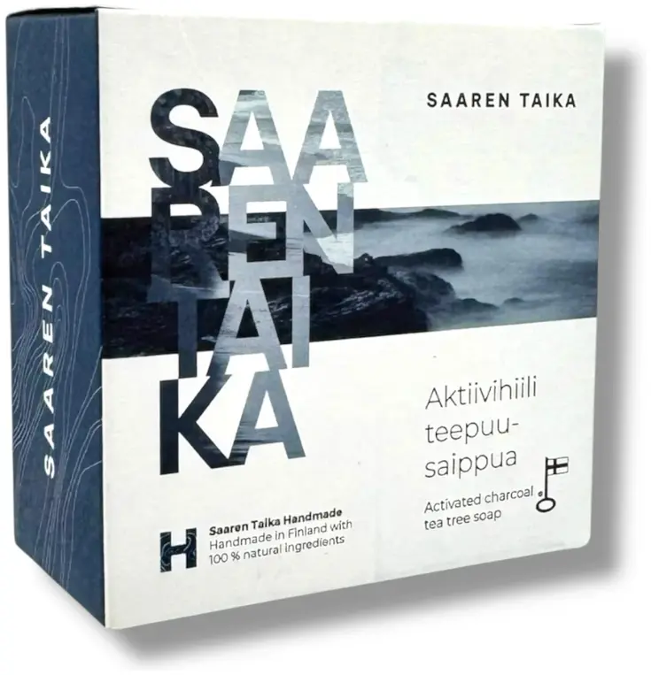 Saaren Taika Aktiivihiili Teepuusaippua, 90g