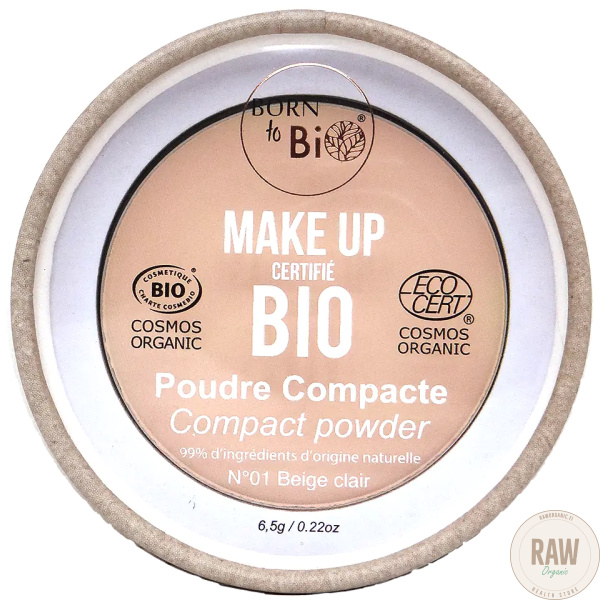 Born to bio Compact powder N03 beige dore, 6,5g – kuva 7