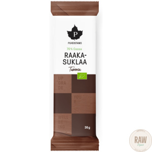 Puhdistamo Raakasuklaalevy  Tumma  36g