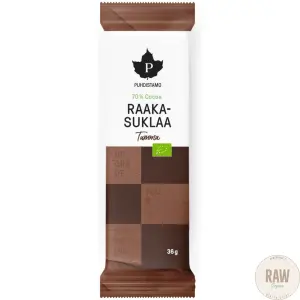 Puhdistamo Raakasuklaalevy  Tumma  36g
