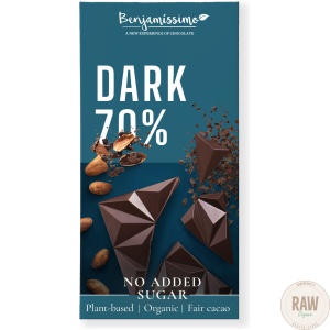 Benjamissimo tumma suklaa 70% sokeriton, 60g