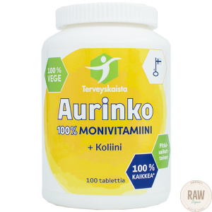 Terveyskaista Aurinko Monivitamiini + koliini 100tabl.