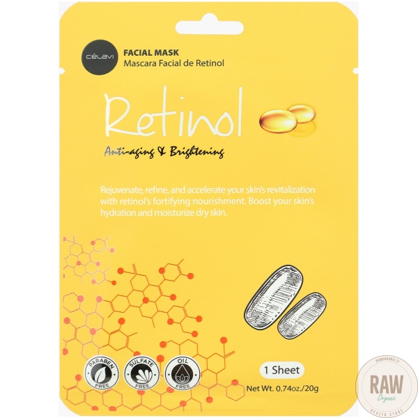 Celavi Retinol Facial Mask Sheet – kuva 3