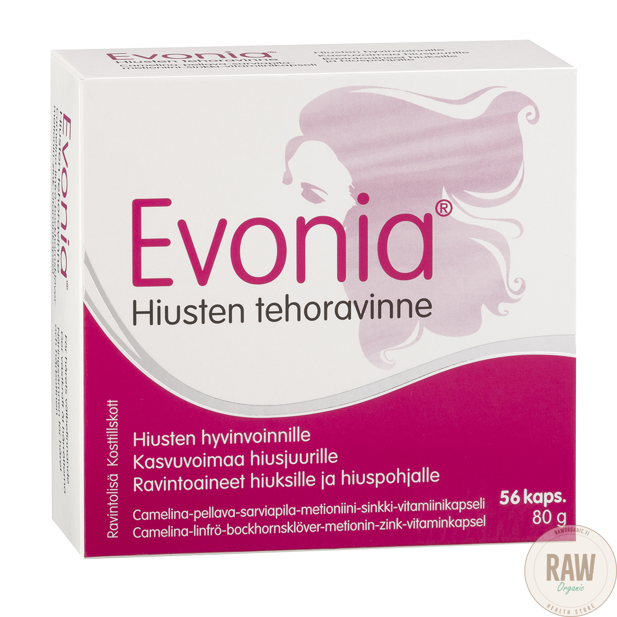 Hankintatukku Evonia Hiusten tehoravinne 56kaps