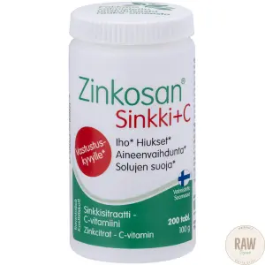 Hankintatukku Zinkosan Sinkki + C, 120 kpl
