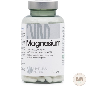 Natura Media Magnesium biglysinaatti, 120 kaps.