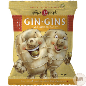 GIN GINS Double Strength Hard Ginger Candy inkiväärimakeinen 150g