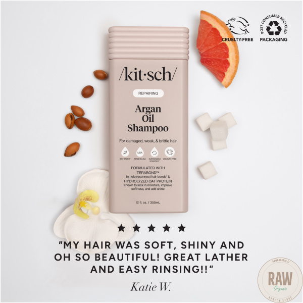 KITSCH Repairing Argan Oil Shampoo 355ml – kuva 3