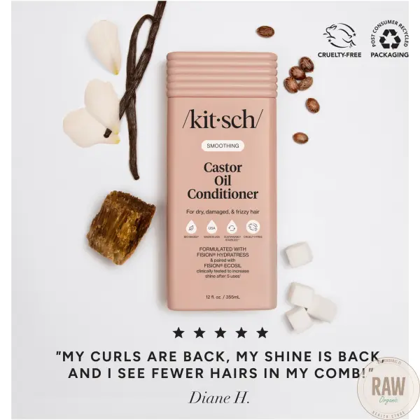 Kitsch Smoothing Castor Oil Conditioner 335ml – kuva 3