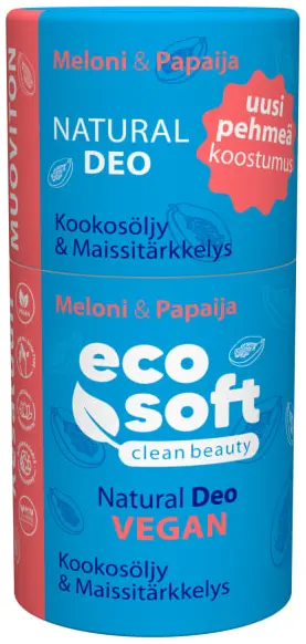 Eco Soft Natural Meloni & Papaija 50 g deodorantti (PV 10/26)