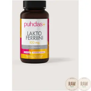 Puhdas+ Laktoferriini + C-vitamiini, 40 kaps.