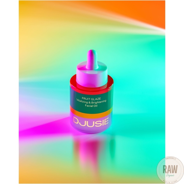 Djusie fruit glaze vitalizing & brightening facial oil 30 ml – kuva 3