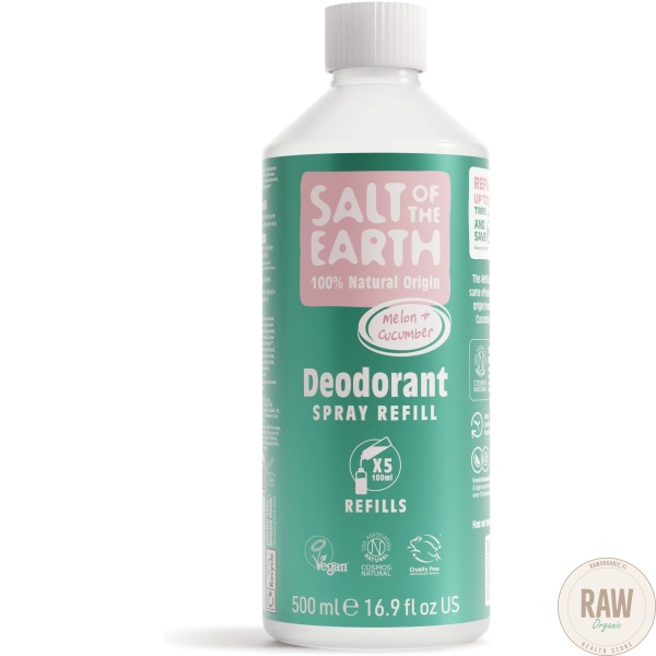 Salt of the Earth Melon & Cucumber Deodorant  Täyttöpakkaus 500ml – kuva 7