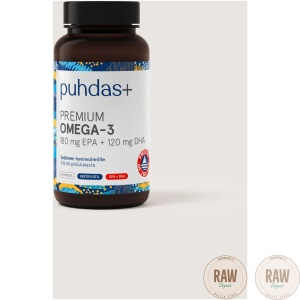 Puhdas+ Premium Omega-3 EPA & DHA 300mg 80 kaps.