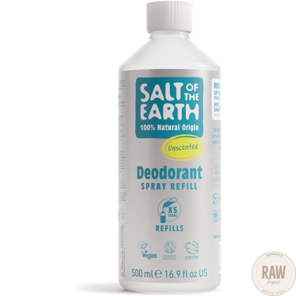 Salt of the Earth Unscented Natural Deodorant  Täyttöpakkaus 500ml – kuva 7
