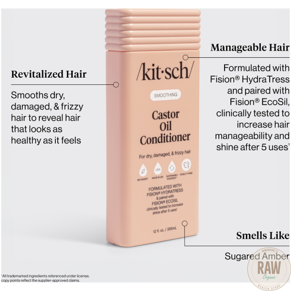 Kitsch Smoothing Castor Oil Conditioner 335ml – kuva 5