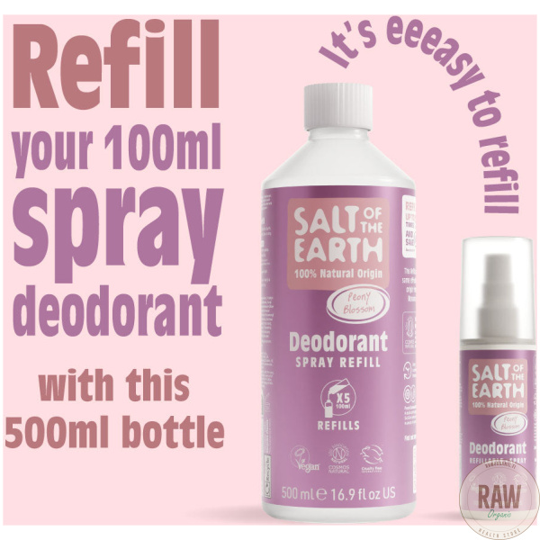 Salt of the Earth Peony Blossom Natural Deodorant  Täyttöpakkaus 500ml – kuva 5