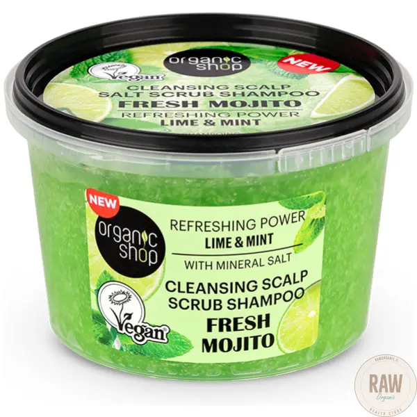 Organic Shop Fresh Mojito scalp scrub shampoo 250 ml – kuva 6