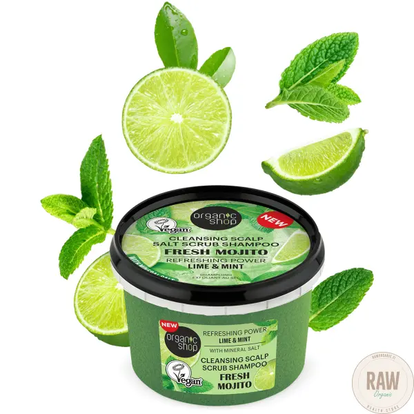 Organic Shop Fresh Mojito scalp scrub shampoo 250 ml – kuva 4