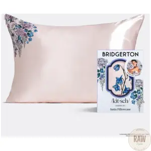 KITSCH Bridgerton X Kitsch Satin Pillowcase in Wisteria