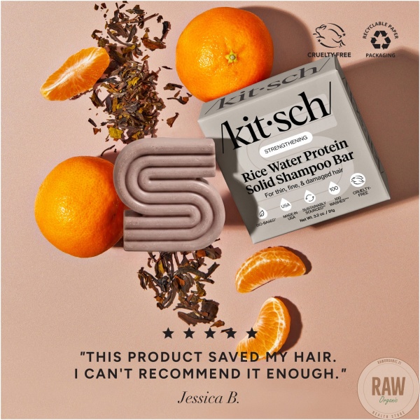 KITSCH Rice Water Protein Shampoo & Hoitoaine bar – kuva 4