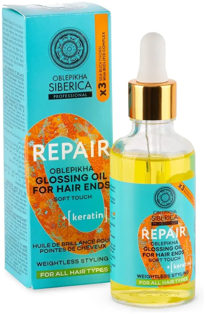 Natura Siberica Obkepikha Repair Oblepikha Glossing Oil For Hair Ends, 50ml