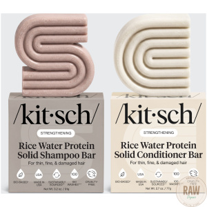 KITSCH Rice Water Protein Shampoo & Hoitoaine bar