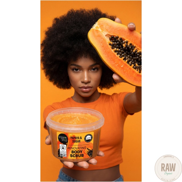 Organic Shop Papaya & Sugar Hedelmäinen Body Scrub 250 Ml – kuva 6
