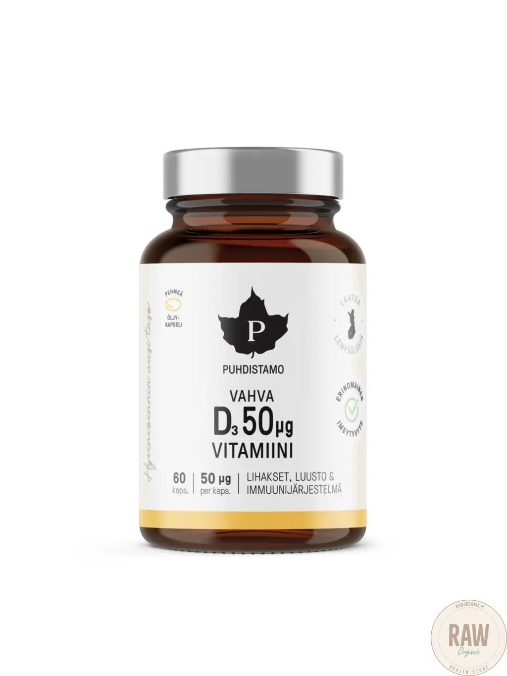 Puhdistamo Super D-vitamiini 50ug 60kaps