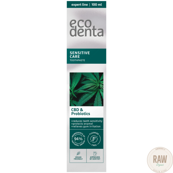 Ecodenta Sensitive Care CBD &  Probiotics 100ml – kuva 2