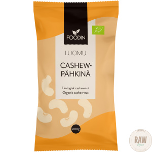 Foodin Cashewpähkinä, Luomu 200g