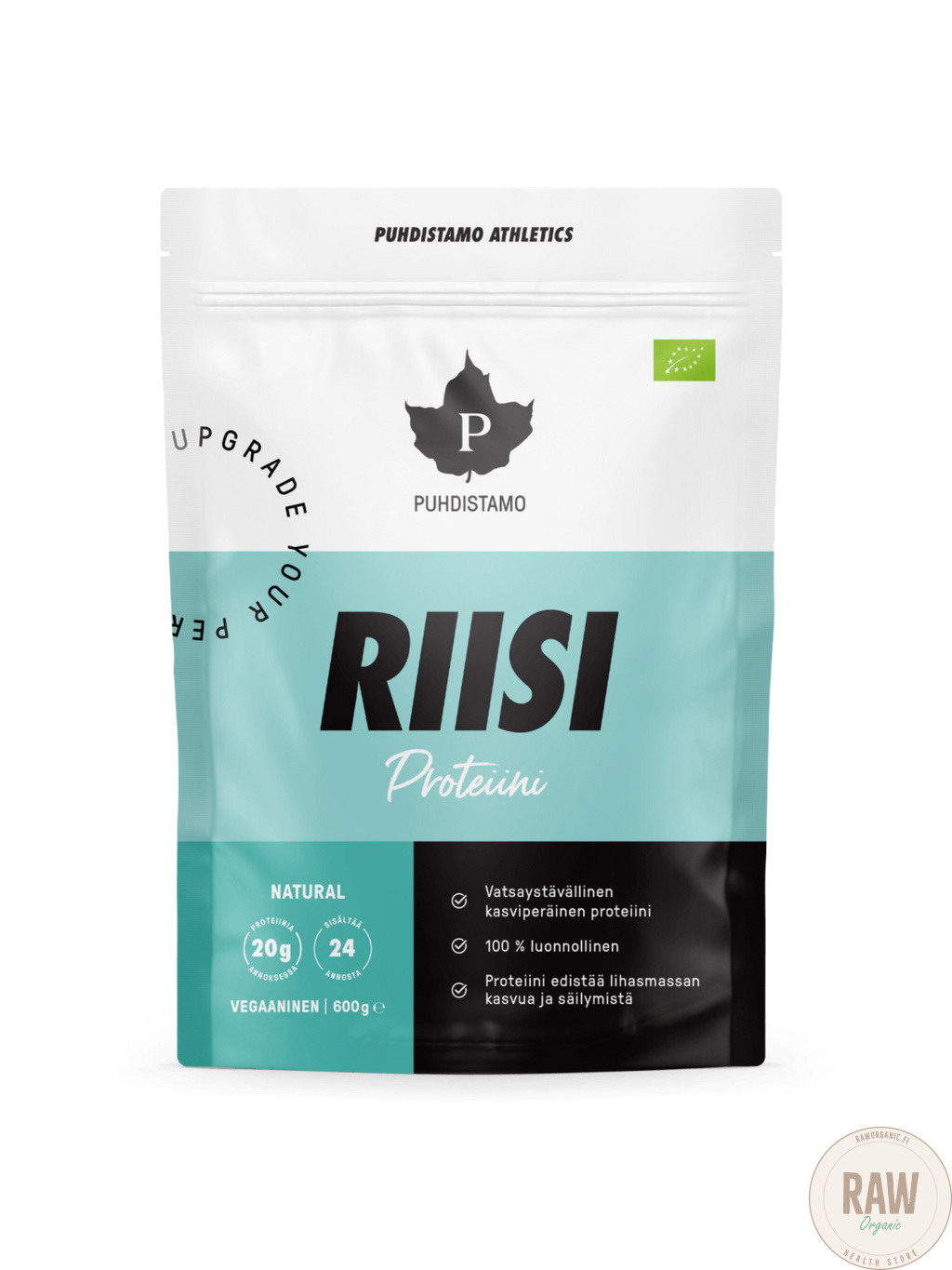 Puhdistamo Riisiproteiini Natural luomu 600g