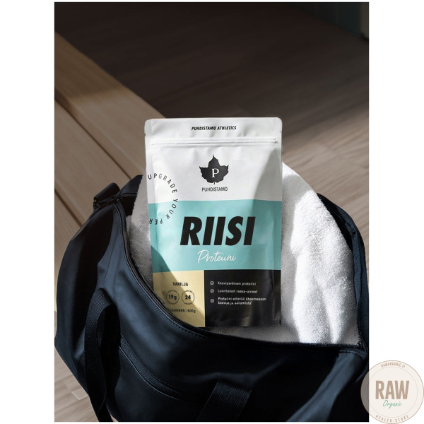 Puhdistamo Riisiproteiini Vanilja 600g – kuva 2