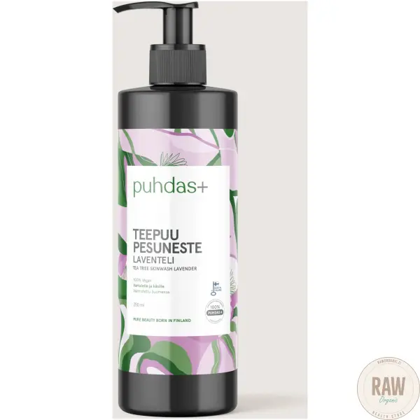 Puhdas+ Tea Tree Skinwash Laventeli 250ml – kuva 7
