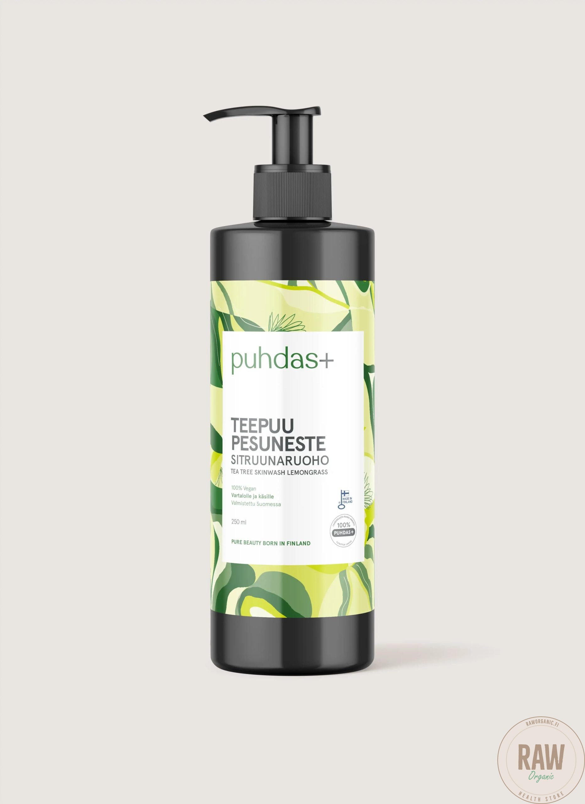 Puhdas+ Tea Tree Skinwash Sitruunaruoho 250ml