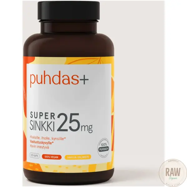 Puhdas+ Super sinkki 25mg 120kaps