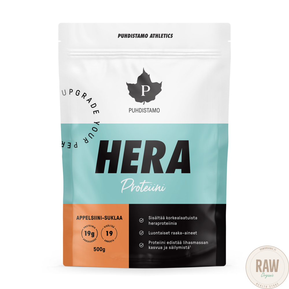 Puhdistamo Heraproteiini Appelsiini-suklaa 500g