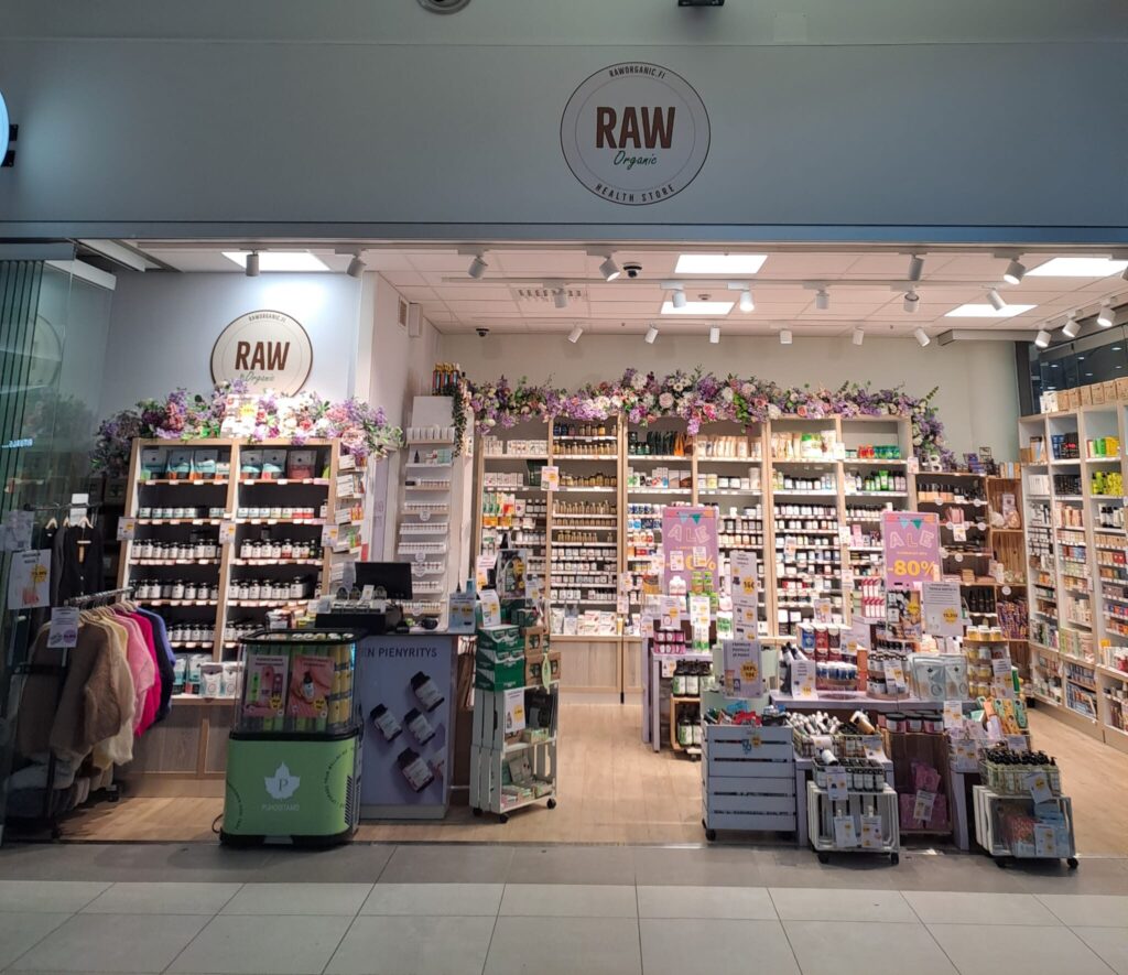 Raw Organic Mylly -myymälä, Raisio
