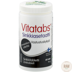 Hankintatukku Vitatabs sinkkiasetaatti lakritsi 60 tabl.