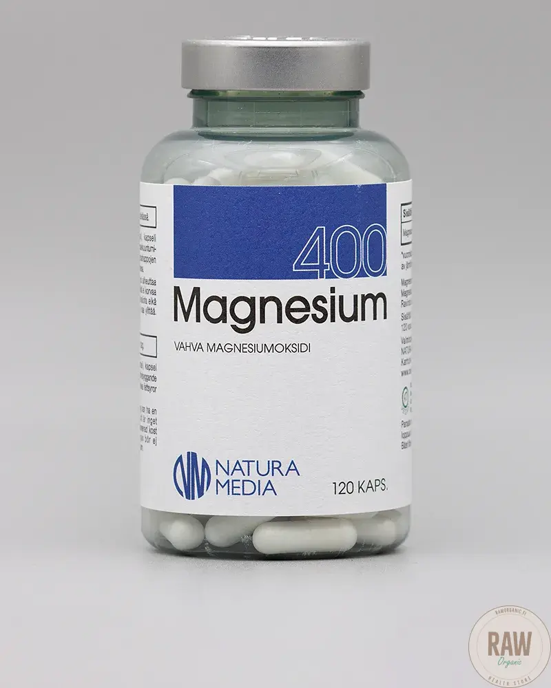 Natura Media Magnesium 400mg 120 kaps.