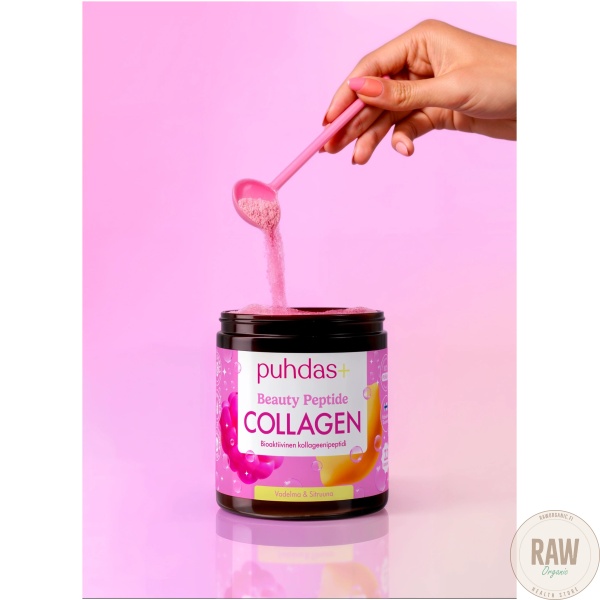 Puhdas+ Beauty Peptide Collagen vadelma&sitruuna 80g – kuva 6