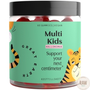 Great Earth Multi kids gummies vadelma 60kpl