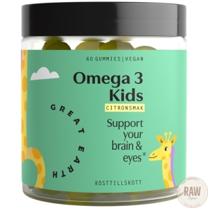 Great Earth Omega-3 kids sitruuna gummies 60kpl