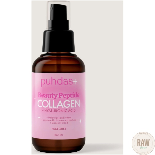 Puhdas+ Beauty Peptide Collagen + Hyaluronihappo kasvovesi 100ml – kuva 2
