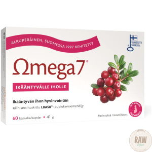 Aromtech Omega7 LBA50-puolukansiemenöljy 60kaps., Ikääntyvälle iholle