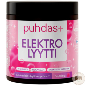 Puhdas+ Elektrolyytti Vadelma 120g
